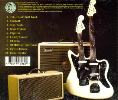 CD: Buddy Dughi - plays Hot Rod Surf (back cover)