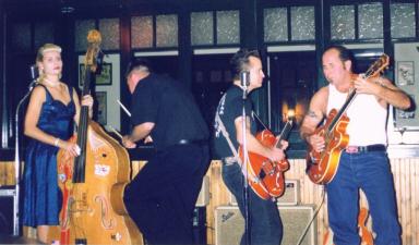 Billy Falcon jams with The Hot Rod Trio.