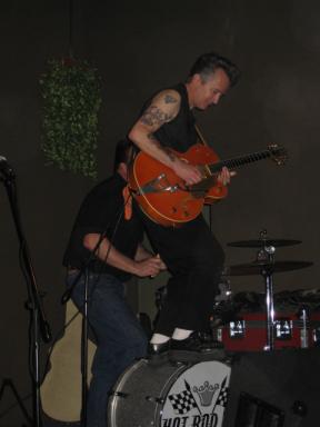 Buddy rippin' it up on his Gretsch Guitar